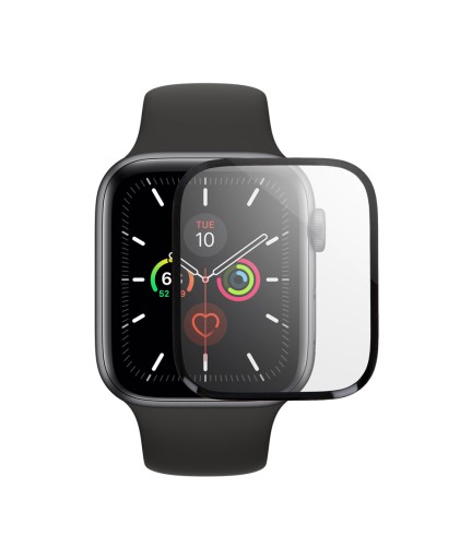 Стъклен протектор DeTech, за Apple Watch, 41mm, 3D Full glue, 0.3mm, Черен - 52715