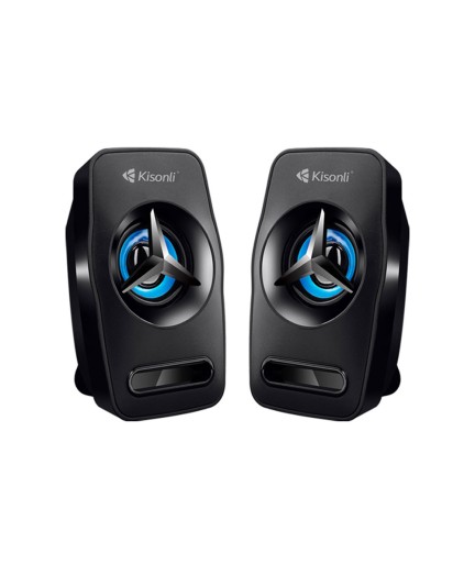 Тонколони Kisonli L-3030, 2x3W, USB, Черен - 22156