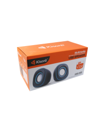 Тонколони, Kisonli V350, 2x3W, USB, Черен- 22061