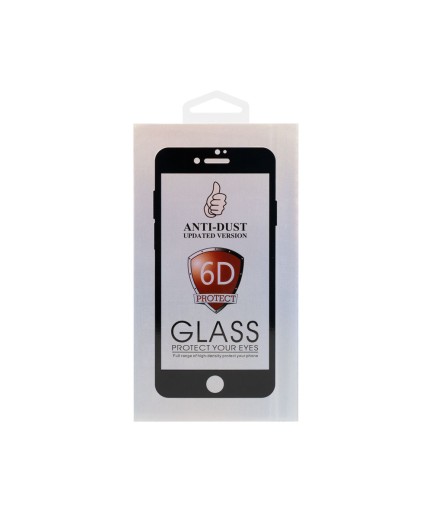 Стъклен протектор DeTech, за iPhone 12 Mini, 5D Full Glue, 0.3mm, Черен - 52646
