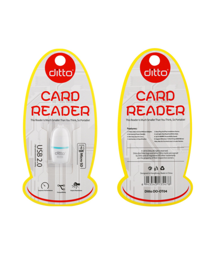 Четец за карти Earldom ET-OT26, Micro SD, Бял - 11046