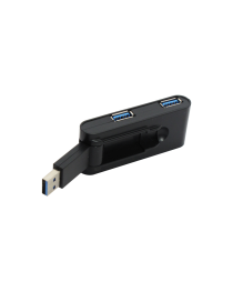 USB хъб No Brand, USB 3.0, 4 Порта, Бял - 12060