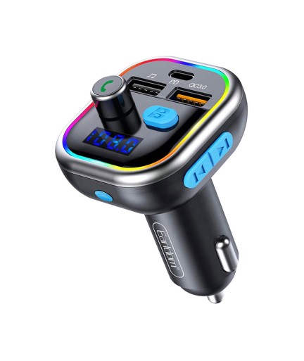 FM Трансмитер Earldom ET-M61, Bluetooth, USB, PD, QC3.0, Черен – 17383