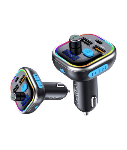 FM Трансмитер Earldom ET-M61, Bluetooth, USB, PD, QC3.0, Черен – 17383