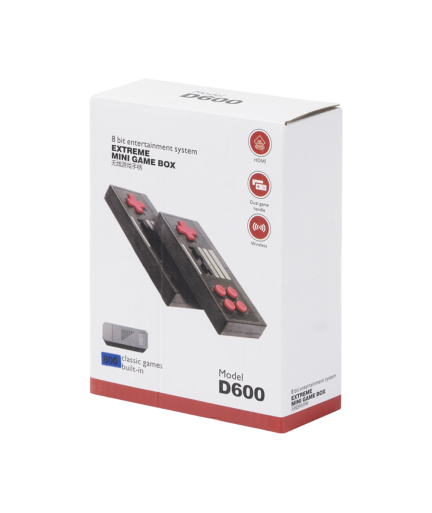 Игрова конзола No brand D600, 800 Вградени игри, HDMI, Черен - 13032