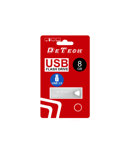 USB Флаш памет DeTech, 8GB, USB 3.0  - 62036