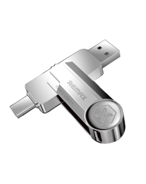 USB Флаш памет Remax RX-817 2in1, 128GB, USB 3.1, Сребрист - 62047