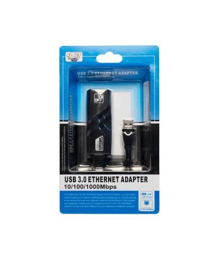 Външна Лан Карта USB 3.0 към RJ45 1000Mb 15см, No brand - 19005