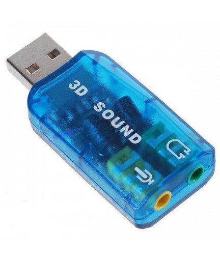 Звукова карта No brand, USB 5.1, 3D sound  - 17009