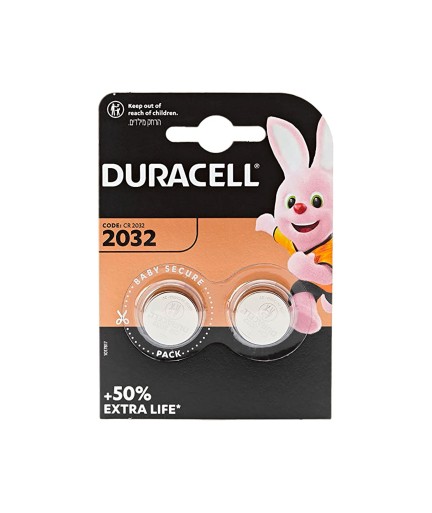 Батерии Duracell CR2032, 3V, 2бр. - 87054