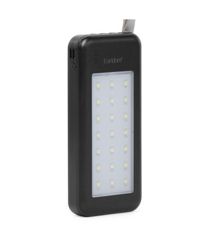 Преносима батерия Earldom ET-PB48. 10000mAh, LED Фенер, Черен - 87059