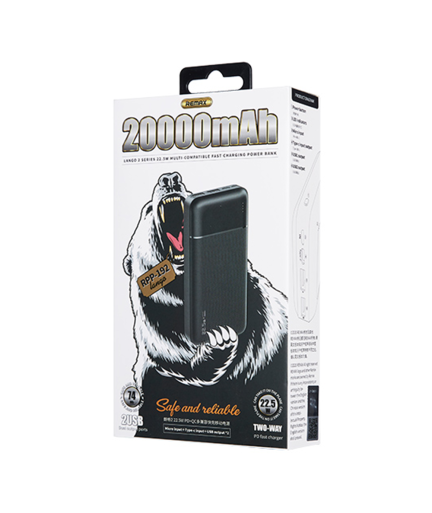 Преносима батерия Remax RPP-192 Lango II, 20000mAh, 22.5W, PD, QC, Различни цветове - 87068