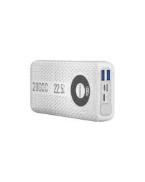 Преносима батерия Yookie YO12, 20000mAh, 22.5W, Бял - 87061