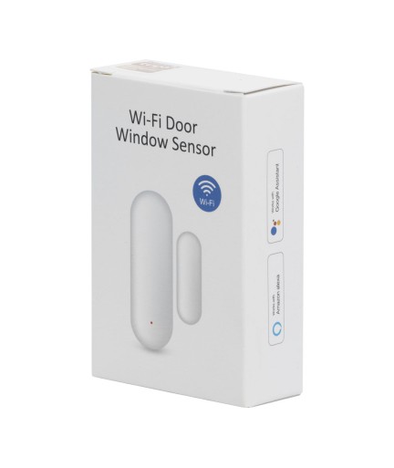 Смарт сензор No brand PST-WD002, За врата/прозорец, Wi-Fi, Tuya Smart, Бял - 91001
