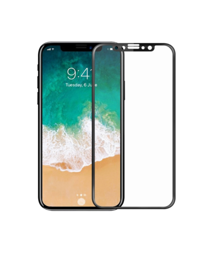 Стъклен протектор Mocoson, за iPhone XS Max, 5D, Full glue, 0.3mm, Черен - 52635