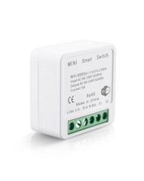 Смарт превключвател No brand PST-AP-SMT, 1 канал, 220V, 16A, Wi-Fi, Tuya Smart, Бял - 91021