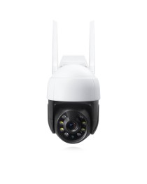 Смарт охранителна камера No brand PST-C18B-5MP, 5.0Mp, PTZ, Външен монтаж, Wi-Fi, Tuya Smart, Бял - 91028