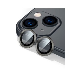 Стъклен протектор за камера DeTech, за iPhone 12 / 12 Mini, Черен - 52708