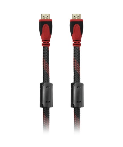 Кабел, DeTech, HDMI - HDMI M/М, 25m, С оплетка и ферит - 18312