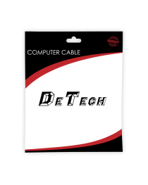 Кабел DeTech HDMI - DVI, 1.8m, Ферит, Черен, HQ -18189