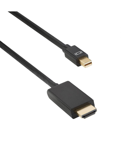 Кабел DeTech Mini DP - HDMI M/M, 14+1 cooper, 3м, Черен - 18280