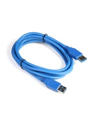 Кабел DeTech USB M / USB M 3.0 1.5m, Син - 18143
