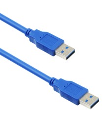 Кабел DeTech USB M / USB M 3.0 1.5m, Син - 18143