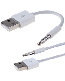 Кабел USB - 3.5mm Аудио, DeTech, 10см  - 18238
