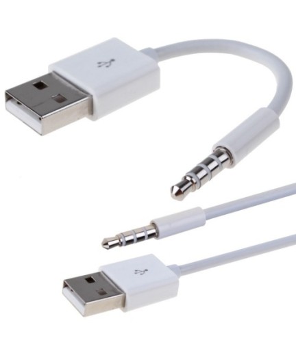 Кабел USB - 3.5mm Аудио, DeTech, 10см  - 18238