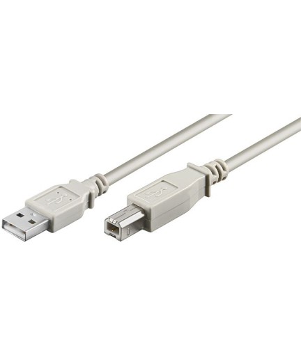 Кабел за принтер DeTech USB A - USB B, High Quality, 5.0m - 18040