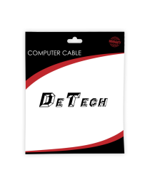 DC Удължител DeTech, 5.5x2.1 M/F, 1.0m, Черен - 18370