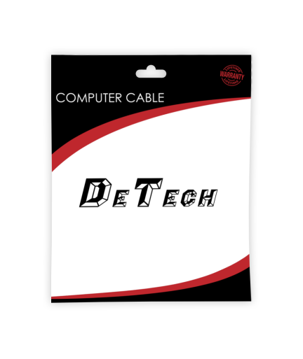 DC Удължител DeTech, 5.5x2.1 M/F, 1.0m, Черен - 18370