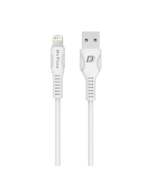 Кабел за данни DeTech DE-C27i, Lightning (iPhone 5/6/7/SE), 1.0m, Бял - 40110