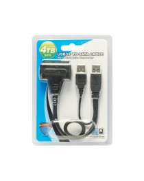 Преходник, No brand, USB 3.0 към SATA, Черен - 18295