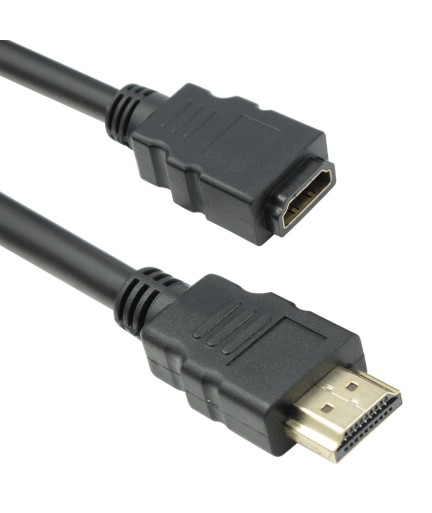 Кабел DeTech HDMI M - HDMI F, 1.5m, Удължител - 18138