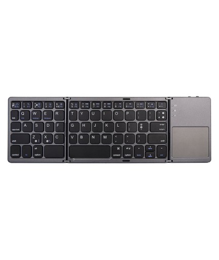 Клавиатура No brand B033, Тъчпад, Сгъваема, Bluetooth, Черен - 6177