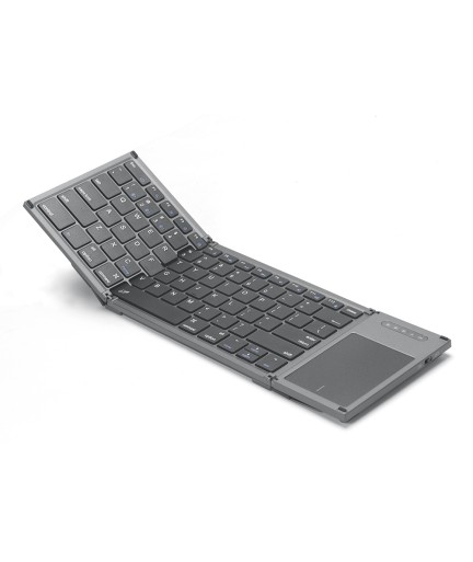 Клавиатура No brand B066T, Тъчпад, Сгъваема, Bluetooth, Черен - 6174