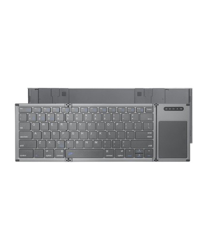 Клавиатура No brand B066T, Тъчпад, Сгъваема, Bluetooth, Черен - 6174