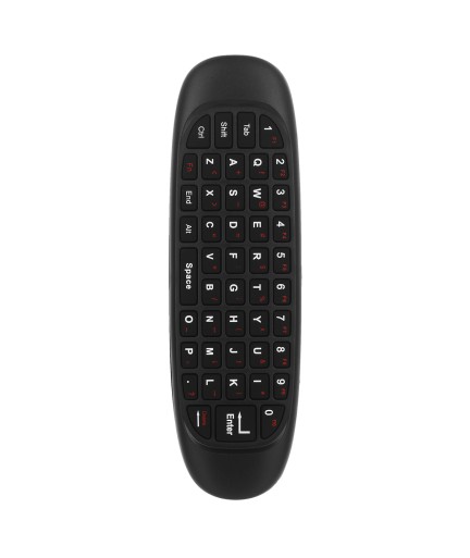 Универсално дистанционно No brand C120, Air mouse, USB 2.4GHz, Микрофон, Черен - 13052