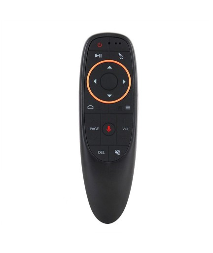 Универсално дистанционно No brand G10, Air mouse, USB 2.4GHz, Микрофон, IR програмируемо, Черен - 13051