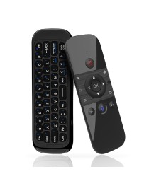 Универсално дистанционно No brand M8, Air mouse, USB 2.4GHz, Микрофон, IR програмируемо, Черен - 13058