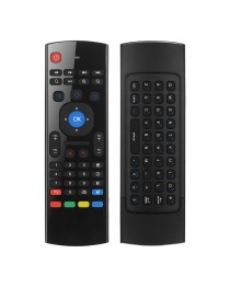 Универсално дистанционно No brand MX3, Air mouse, USB 2.4GHz, Микрофон, IR програмируемо, Черен - 13048