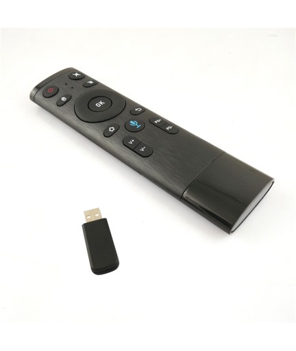 Универсално дистанционно No brand Q5, Air mouse, USB 2.4GHz, Микрофон, IR програмируемо, Черен - 13054