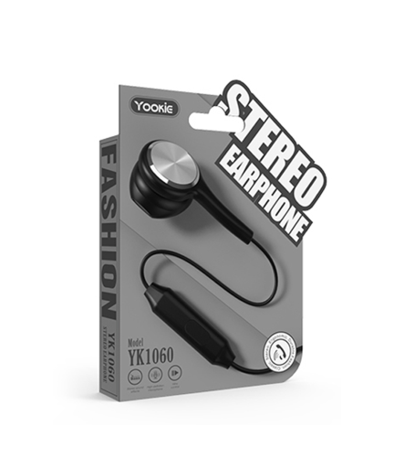Слушалки за мобилни устройства Yookie YK1060, Mикрофон, Различни цветове - 20626