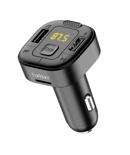 FM Трансмитер Earldom ET-M76, Bluetooth, USB, Micro SD, 2.4A, Черен – 17719