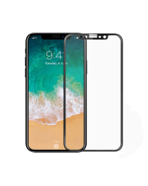 Стъклен протектор за целия дисплей No brand, за iPhone X / XS / 11 Pro, 2.5D, 0.3 mm, Черен - 52371