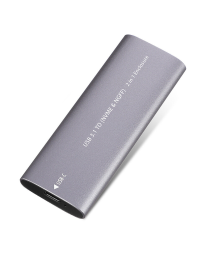 Кутия за SSD No brand SHL-R320, USB 3.1 - M.2 SATA+NVME, Сив - 17756