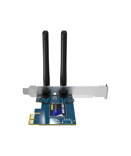 Безжичен мрежов адаптер LB-LINK BL-P650H, PCI-E, 650Mbps, 2.4/5Ghz, 2 x 6dBi, Син - 19048