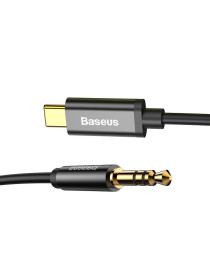 Аудио кабел Baseus M01, 3.5mm към Type-C, 1.0м, Черен - 40403