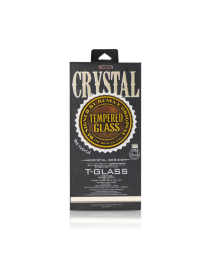 Комплект стъклен протектор с силиконови ръбове + Калъф, Remax Crystal, за iPhone 7 Plus, Черен - 52227